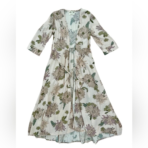 Mia Joy Girls Floral Wrap Dress Robe Size 10 - Picture 2 of 8